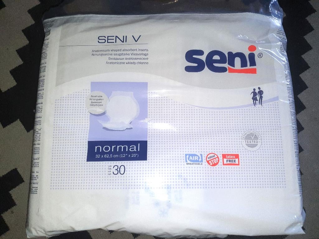 Seni V 30 stuks extra inlegger voor in de luier maat: normal, Ophalen of Verzenden, Nieuw