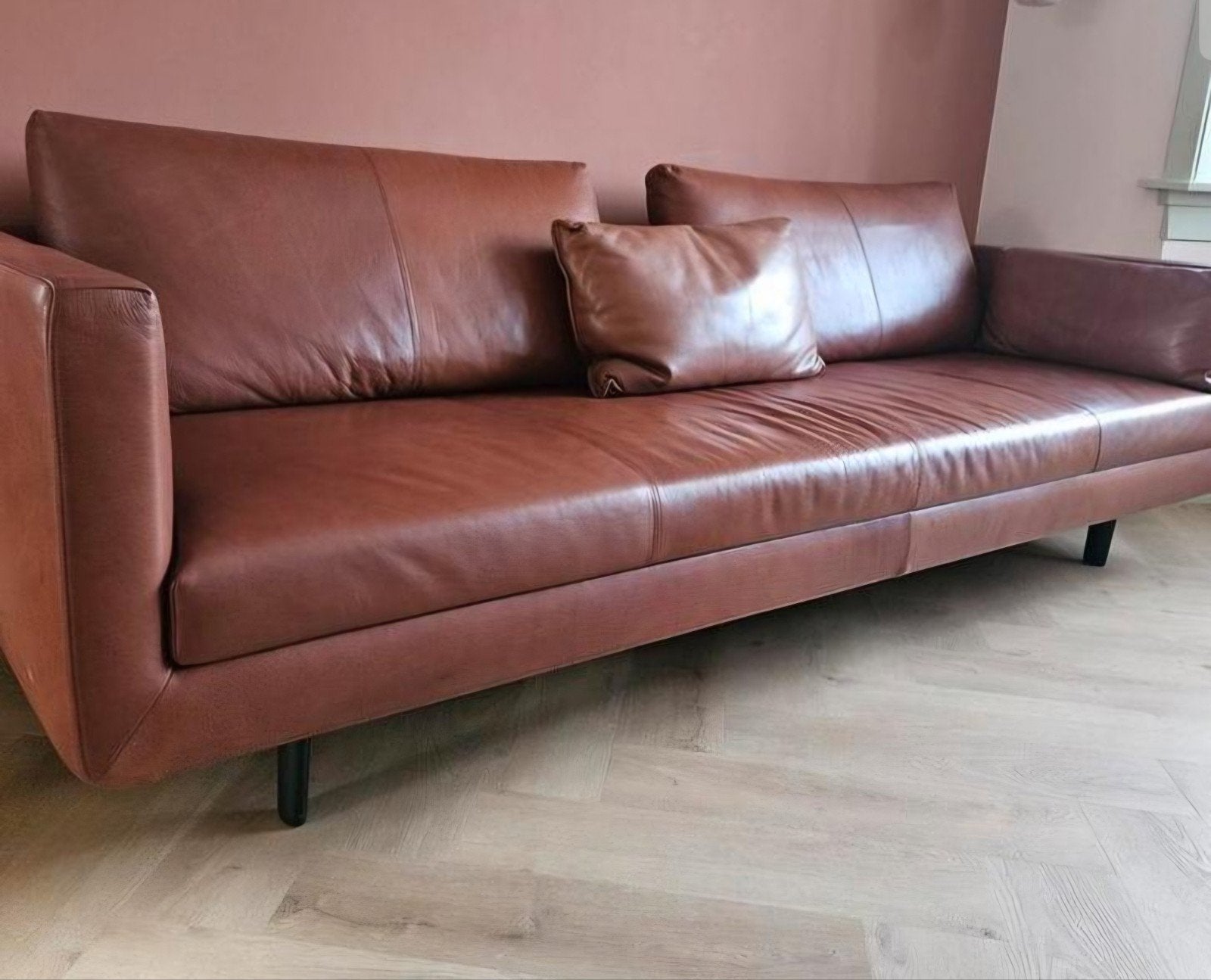volleren design bank eyye model: etcetera, Ophalen of Verzenden, Zo goed als nieuw, 75 tot 100 cm, Leer