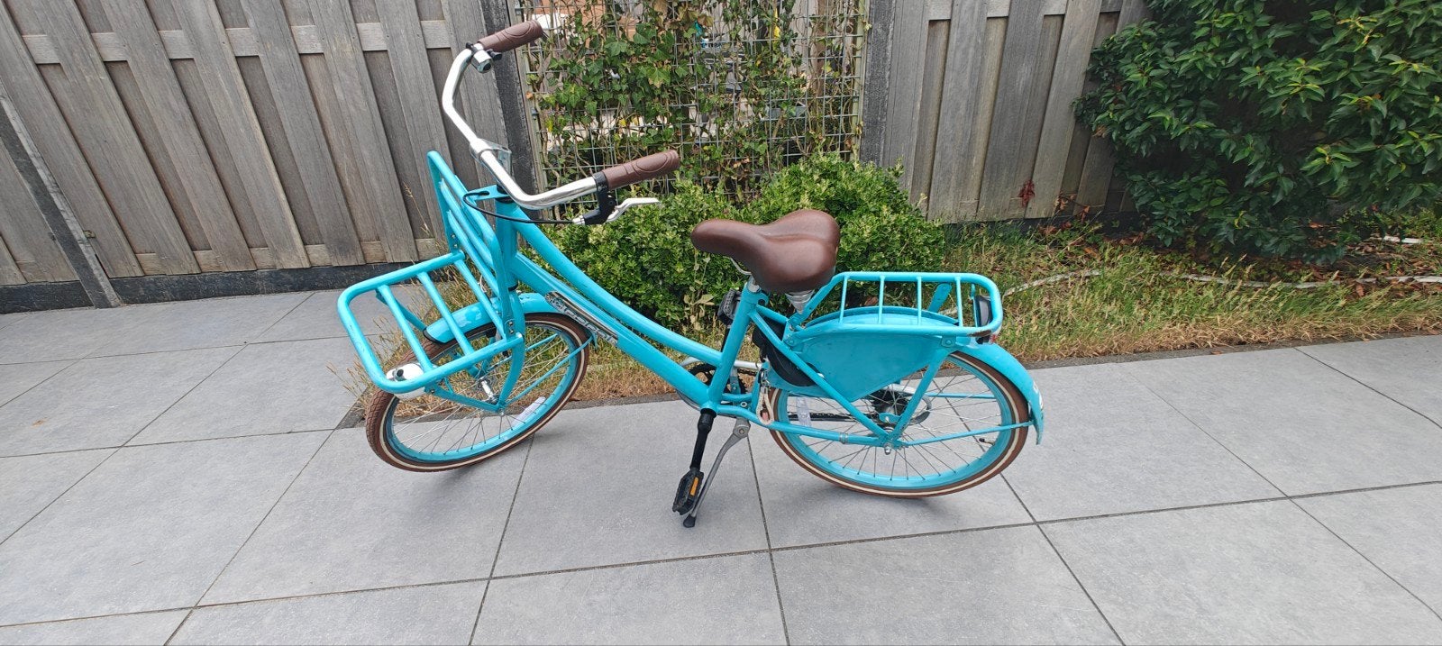 Leuke turquoise meisjes fiets, 50 tot 53 cm, Ophalen, Gebruikt, Overige merken