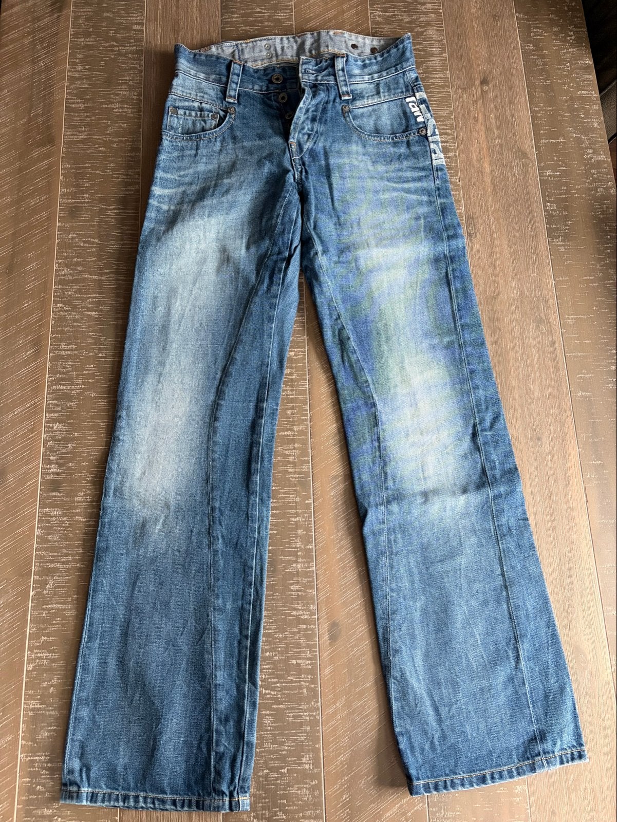 G-Star Raw 3301 spijkerbroek W28/L34 loose fit, Ophalen of Verzenden, Gedragen, Blauw, Overige jeansmaten
