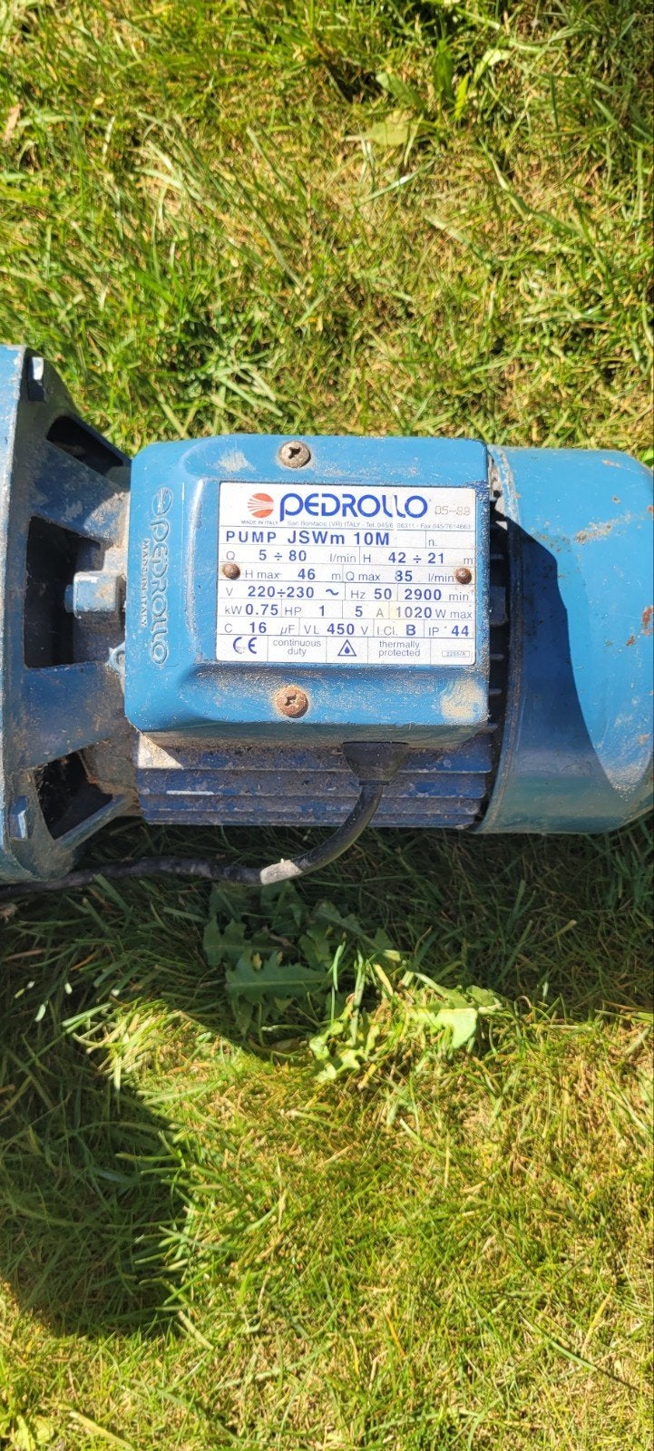 Hydrofoorpomp Pedrollo JSWm 10M met drukschakelaar, Ophalen of Verzenden
