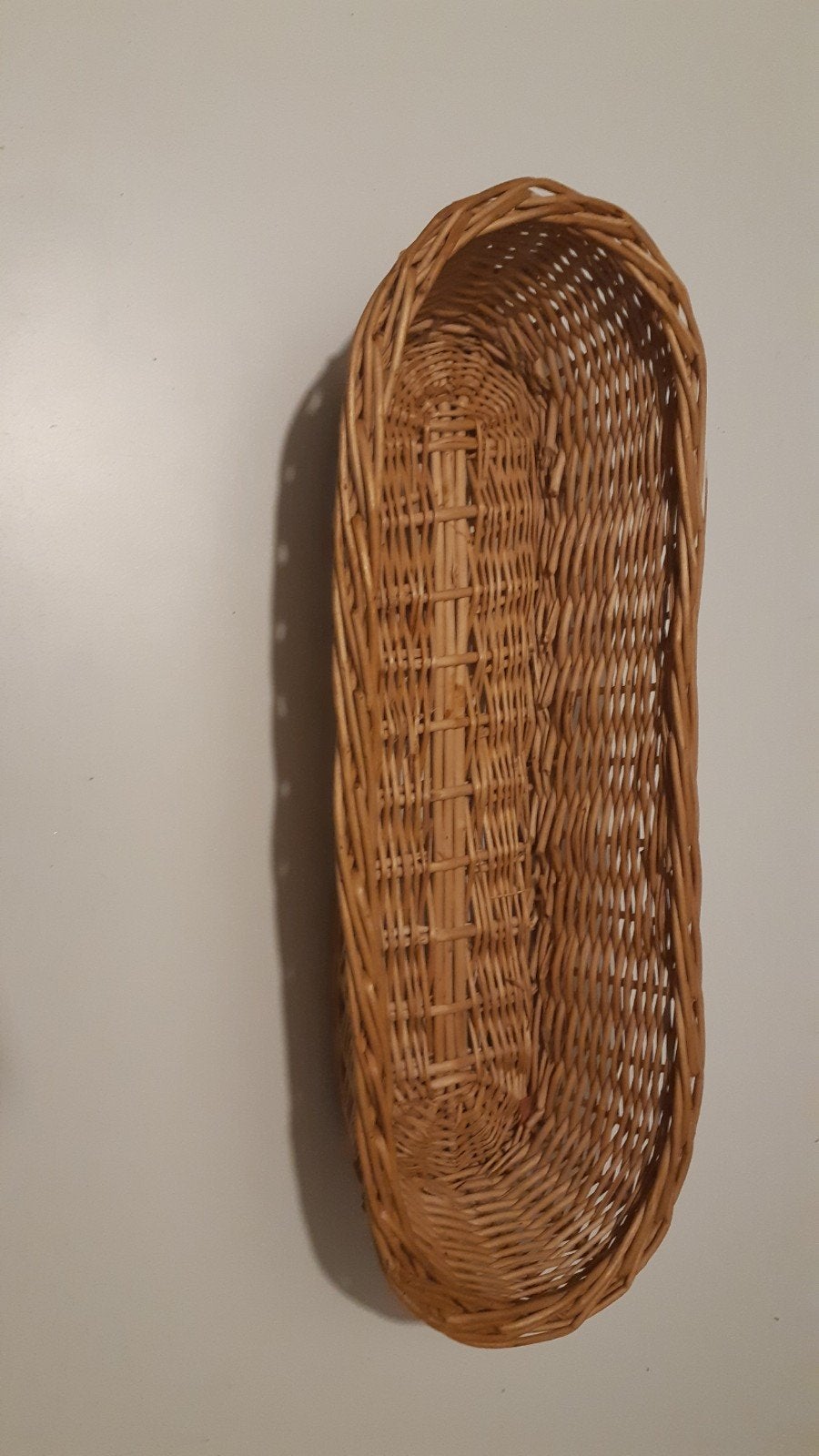 rieten broodmandje, Ophalen of Verzenden, Gebruikt, Ovaal, Riet