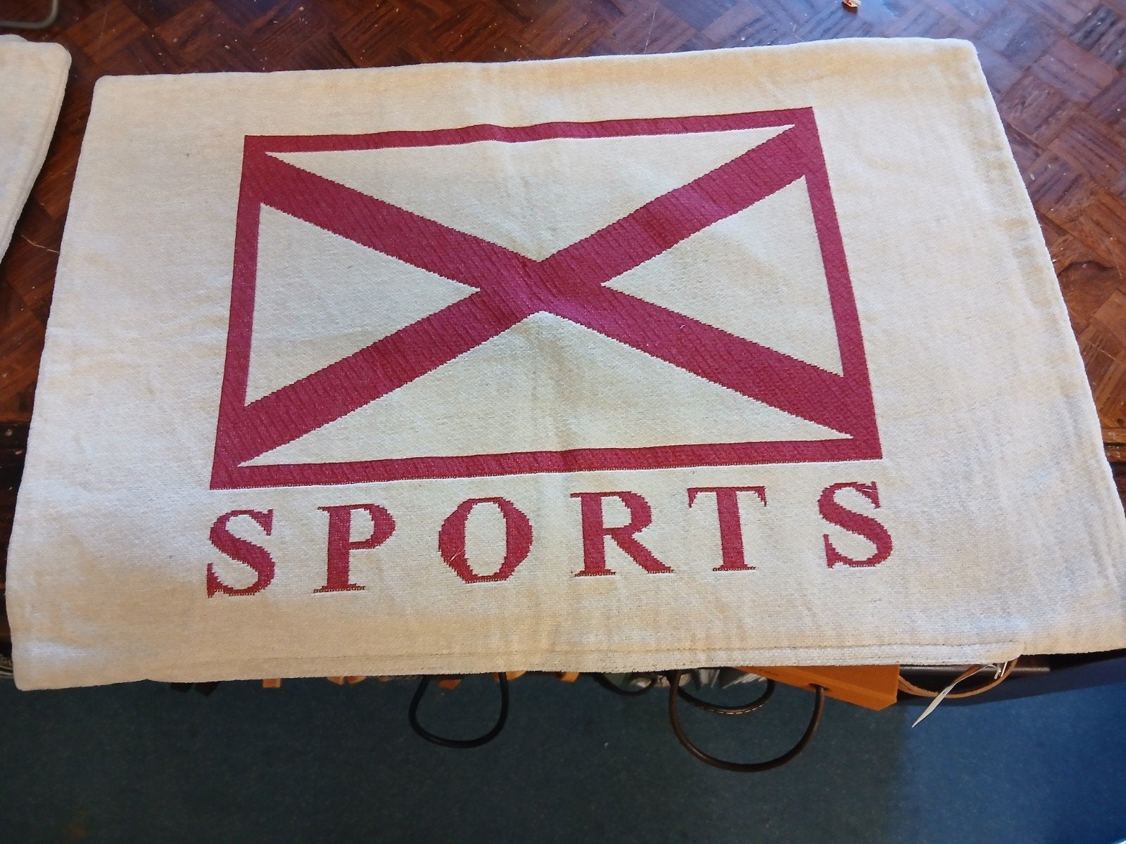 Kussenhoesje 40x60 cm met 'SPORTS' opdruk, Overige merken, Meerkleurig, Met print, Nieuw