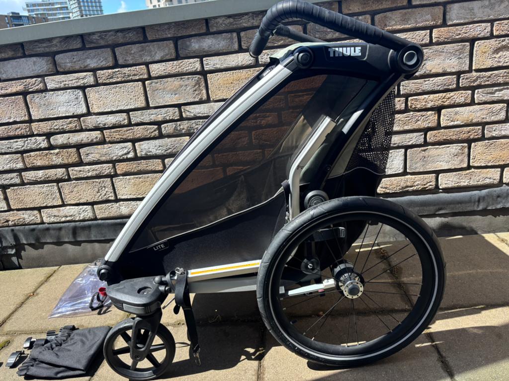 Thule Lite chariot 1 fietskar in heerlijke staat!, Fietsen en Brommers, Fietsaccessoires | Aanhangers en Karren, Ophalen, Zo goed als nieuw