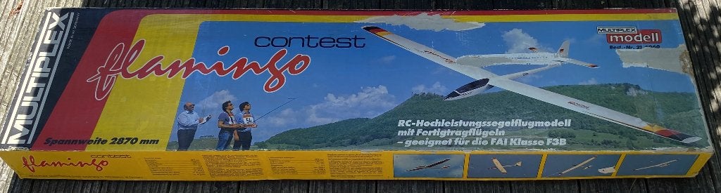 Multiplex Flamingo Contest Zweefvligtuig - Modelvliegtuig, Gebruikt, Groter dan 1:72, Vliegtuig, Ophalen