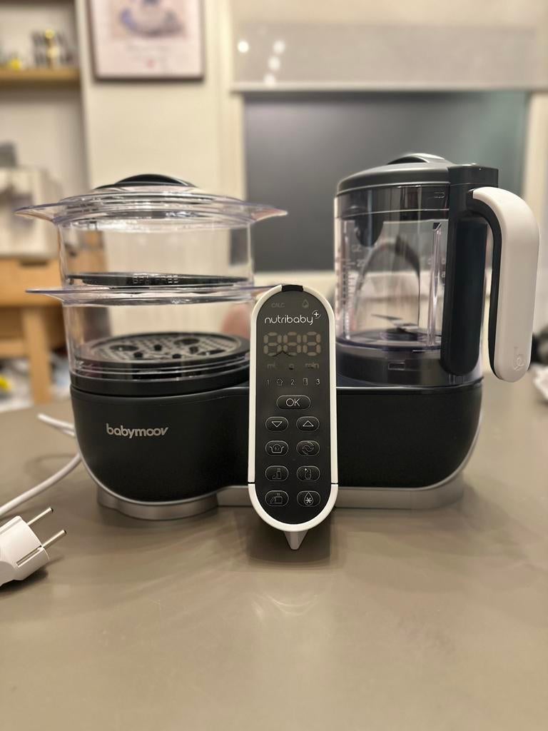 Nutribaby Babyhapjes Maker Stoom en blendapparaat Babymoov, Kinderen en Baby's, Babyvoeding en Toebehoren, Ophalen, Zo goed als nieuw