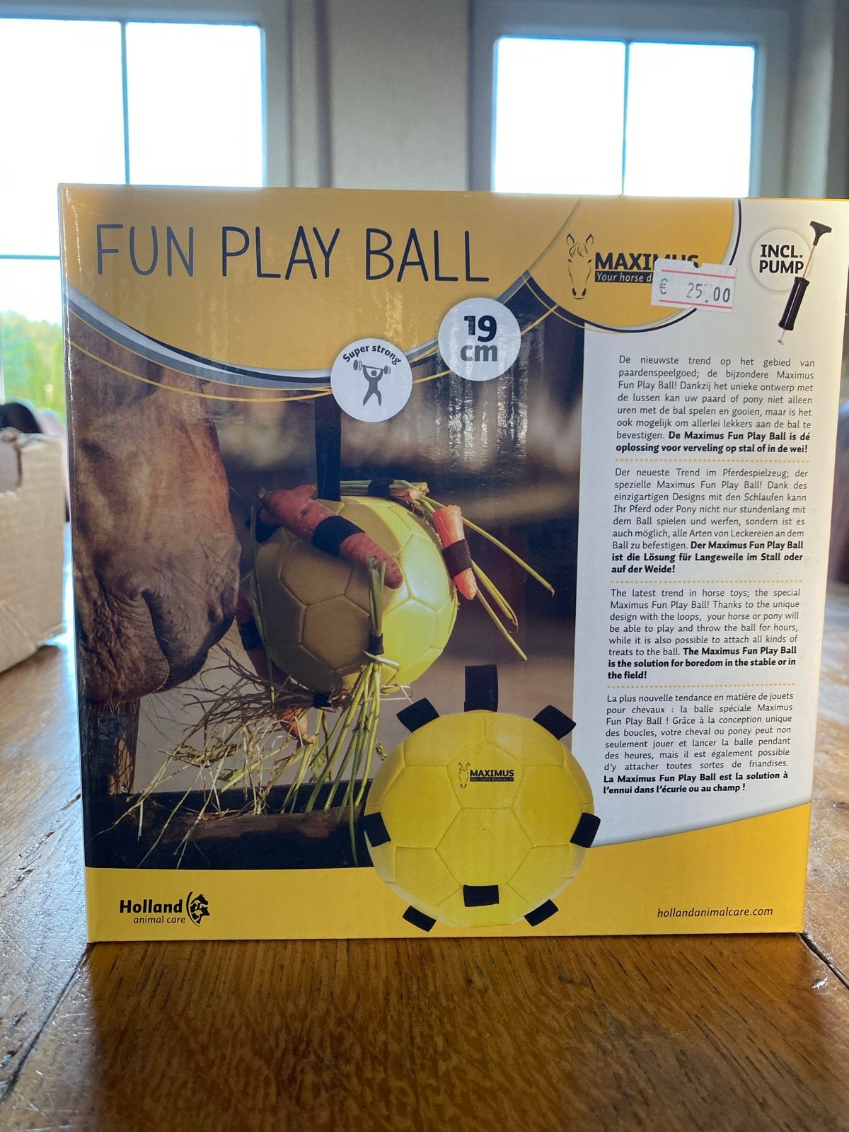 Nieuw: Maximus Fun Play Ball Paardenbal 19 cm – Incl. Pomp!, Ophalen of Verzenden, Nieuw, Overige disciplines