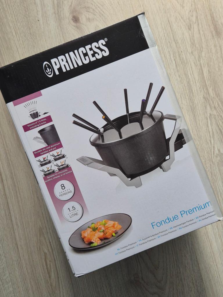 Princess 173100 Fondue Premium, Witgoed en Apparatuur, Gourmetstellen, Ophalen of Verzenden, Nieuw, 8 personen of meer