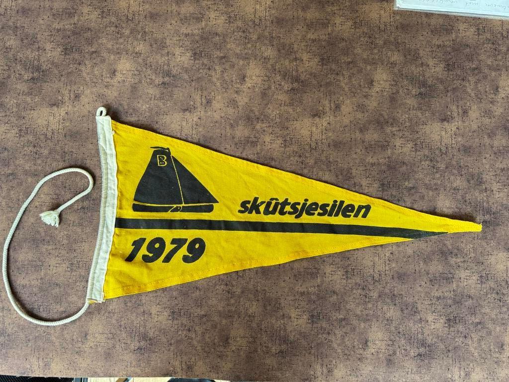Skûtsjesilen Vaandel 1979 - Bootvlag Zeilwedstrijd Friesland, Verzenden, Zo goed als nieuw