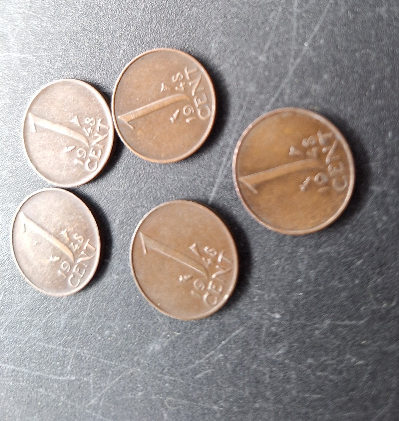 1 cent muntjes, Ophalen, 1 cent, Losse munt