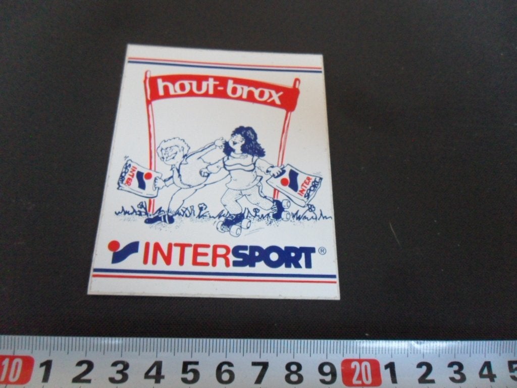 sticker hout-brox intersport strip trimmen rolschaatsen *, Ophalen of Verzenden, Zo goed als nieuw