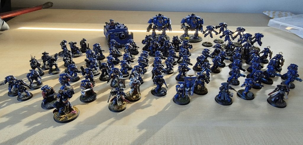 Ultramarines leger, Ophalen of Verzenden, Warhammer 40000, Figuurtje(s), Geverfd