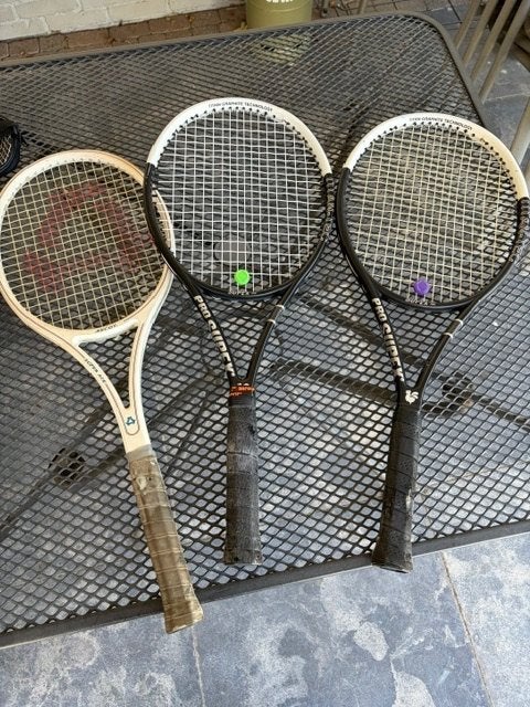 3 stuks tennisracket met tennis tas, Ophalen, Zo goed als nieuw, Racket, Overige merken