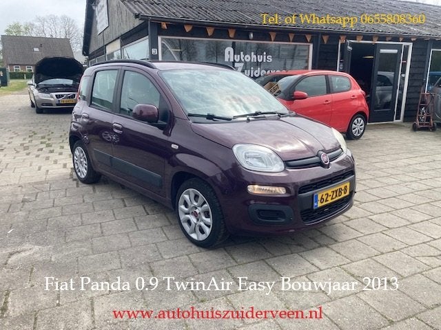 FIAT Panda TwinAir 65PK Easy Airco Boekjes, Auto's, Fiat, Euro 5, Stof, Gebruikt, 400 kg