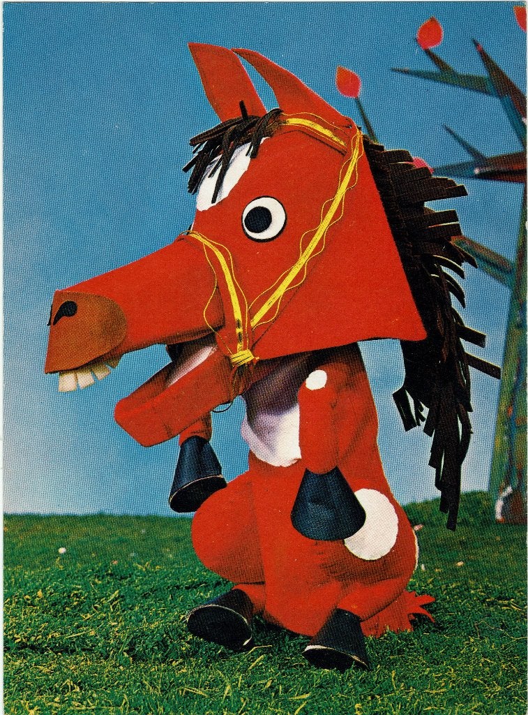 Fina Fabeltjeskrant ansichtkaart Meindert het Paard., Ophalen of Verzenden, 1960 tot 1980, Ongelopen, Cultuur en Media