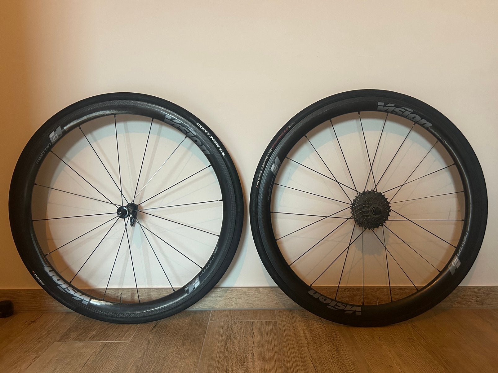 Wielset VISION METRON 40, onberispelijke staat, Wiel, Ophalen of Verzenden, Zo goed als nieuw, Racefiets