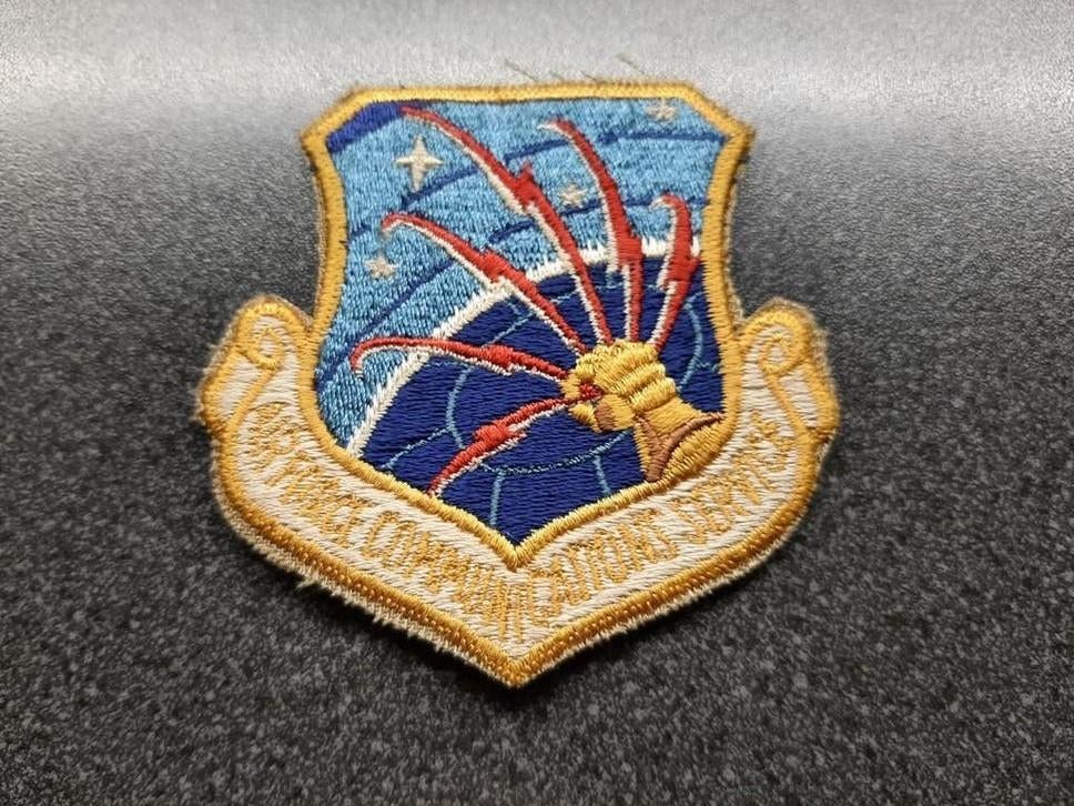 US AIR FORCE  - Communications  Service / patch 78x77mm, Ophalen of Verzenden, Luchtmacht, Amerika, Embleem of Badge