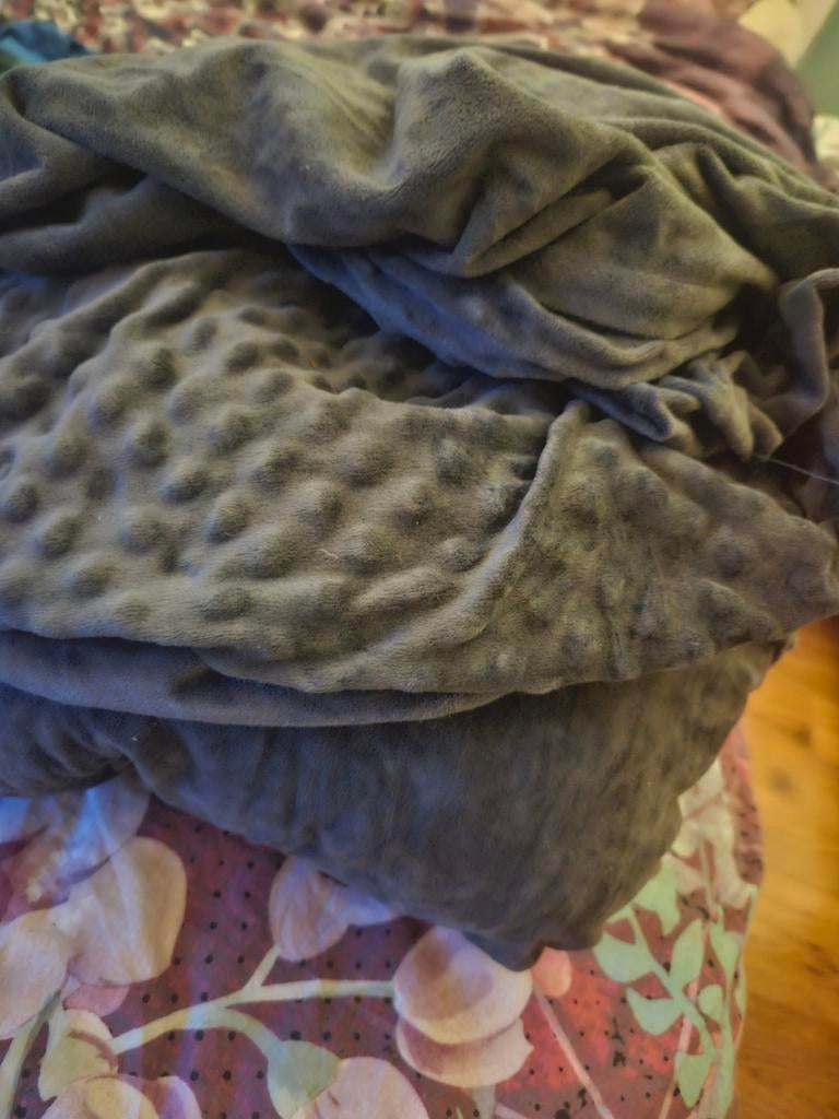 Litollo verzwaringsdeken met hoes 12kg, Ophalen, Eenpersoons, Grijs, Deken of Dekbed