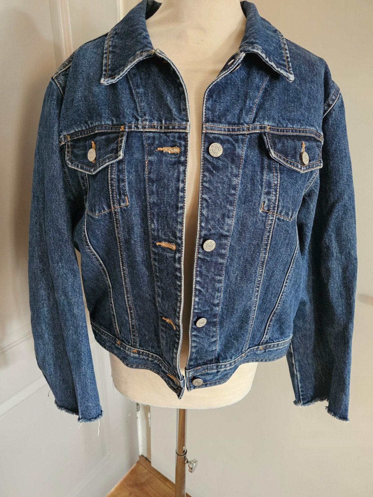 Dutch spijkerjas maat L, Ophalen of Verzenden, Zo goed als nieuw, Maat 38/40 (M), Blauw