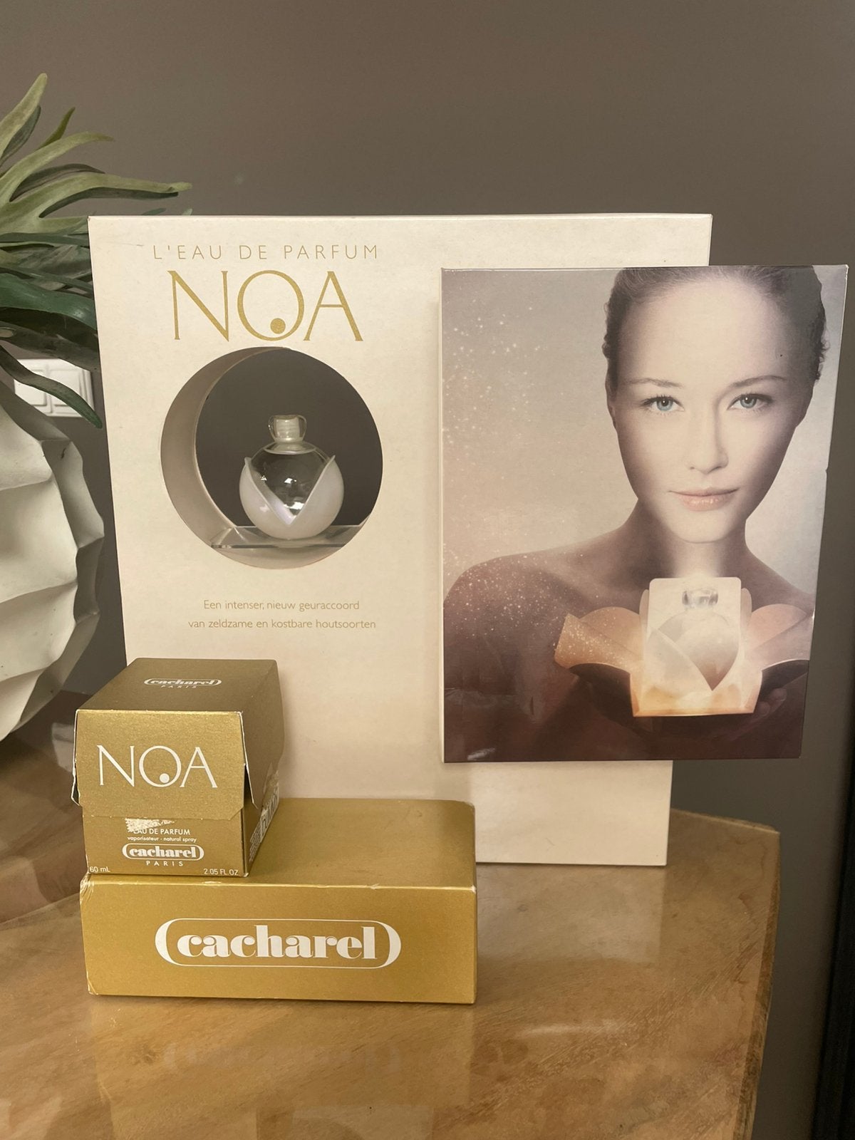 Noa Cacharel display met factice, Verzamelen, Parfumverzamelingen, Ophalen of Verzenden, Gebruikt, Overige typen