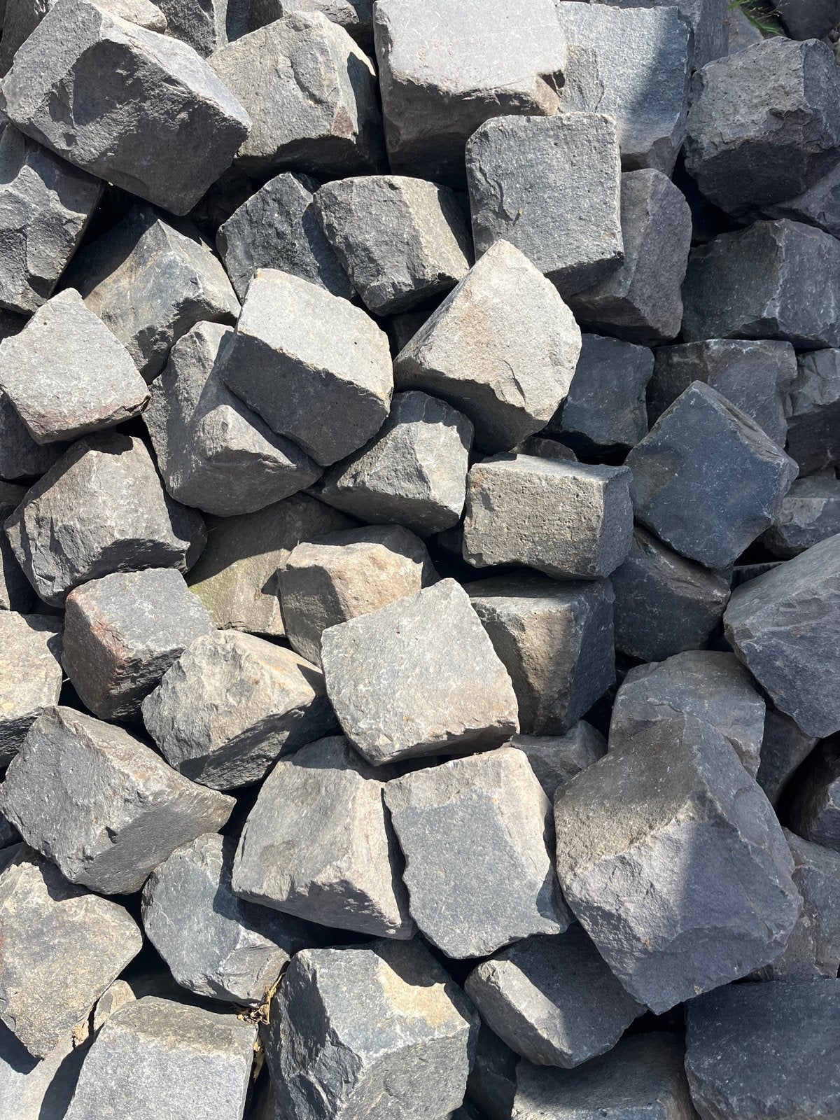 Basalt keien voor tuin of oprit, Tuin en Terras, Grind, Keien en Split, Ophalen, Gebruikt, Kei, Basalt