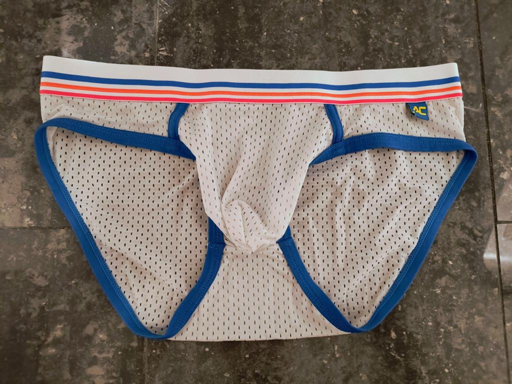 Andrew Christian Witte Mesh Heren Slip Ondergoed| Maat M, Verzenden, Wit, Andrew Christian, Slip
