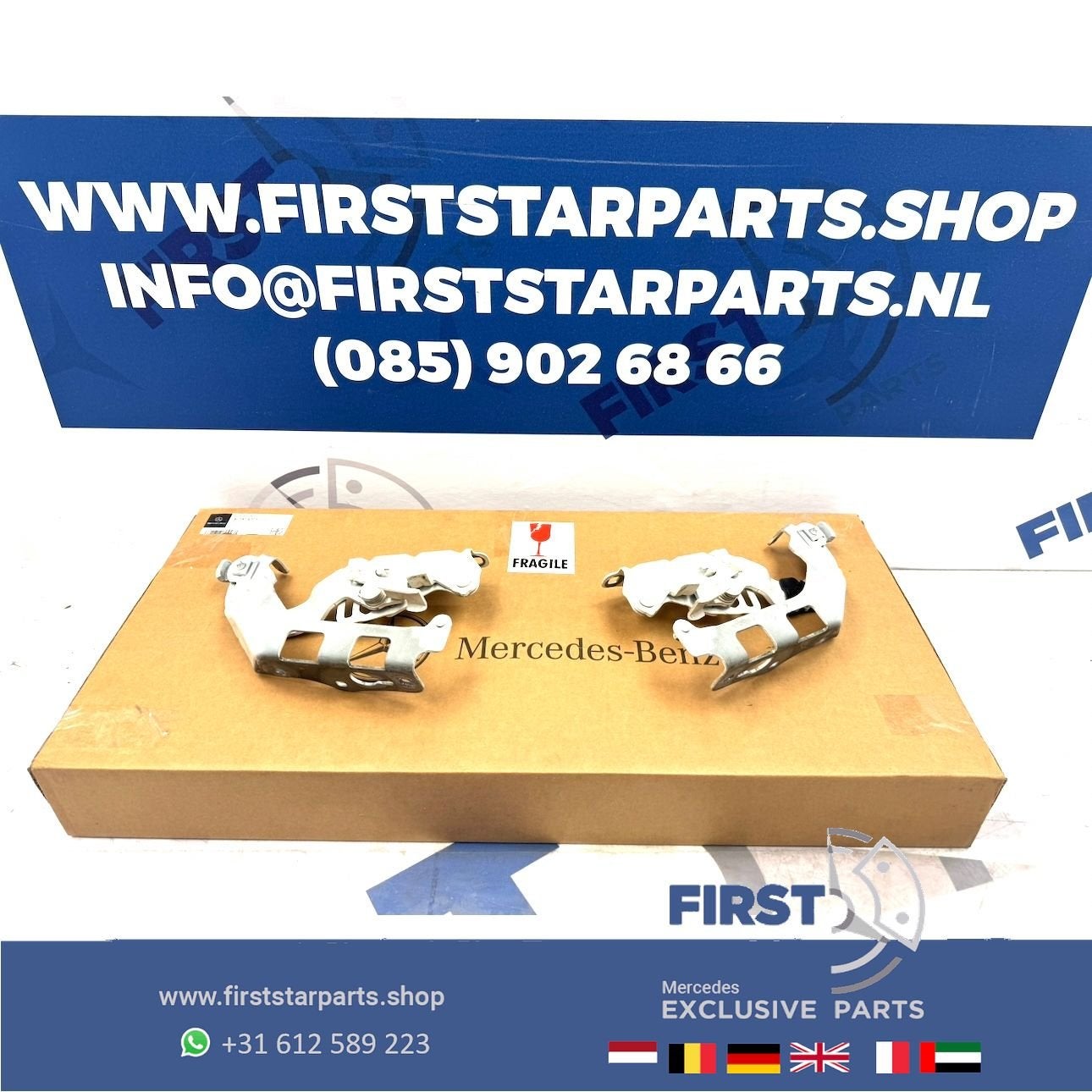 W205 MOTORKAP SCHARNIEREN SET C KLASSE Origineel Mercedes 20
