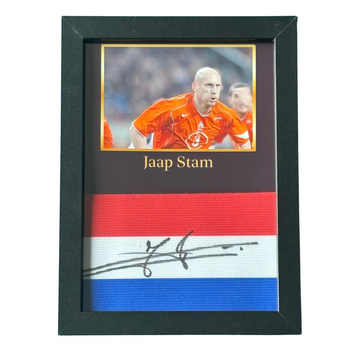 Jaap Stam gesigneerde aanvoerdersband, Buitenlandse clubs, Shirt, Verzenden, 1695 CX, 28