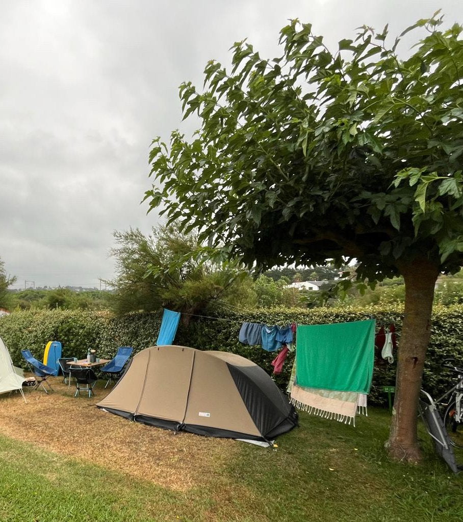 Falco Poolvos 2 lamge slaspcabines, Caravans en Kamperen, Tenten, Ophalen, Zo goed als nieuw, Tot en met 2