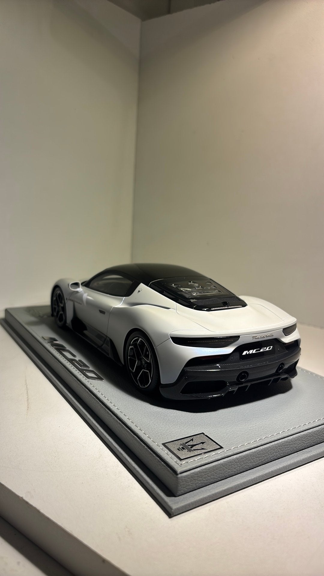 Maserati mc20 bianco white BBR 1.18, Overige merken, Ophalen of Verzenden, A, A