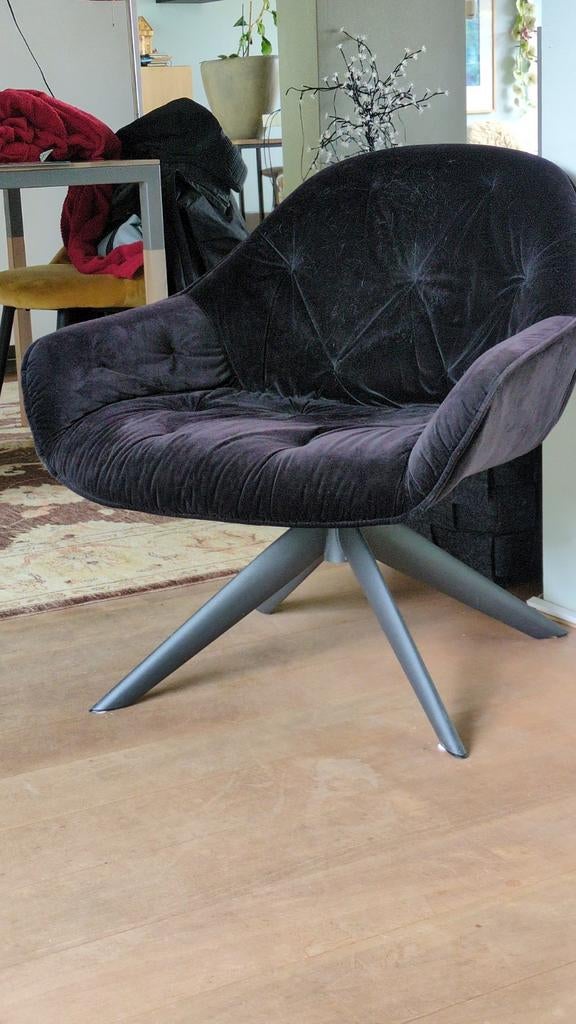 Stijlvolle fauteuil met voetenbank, Huis en Inrichting, Ophalen of Verzenden