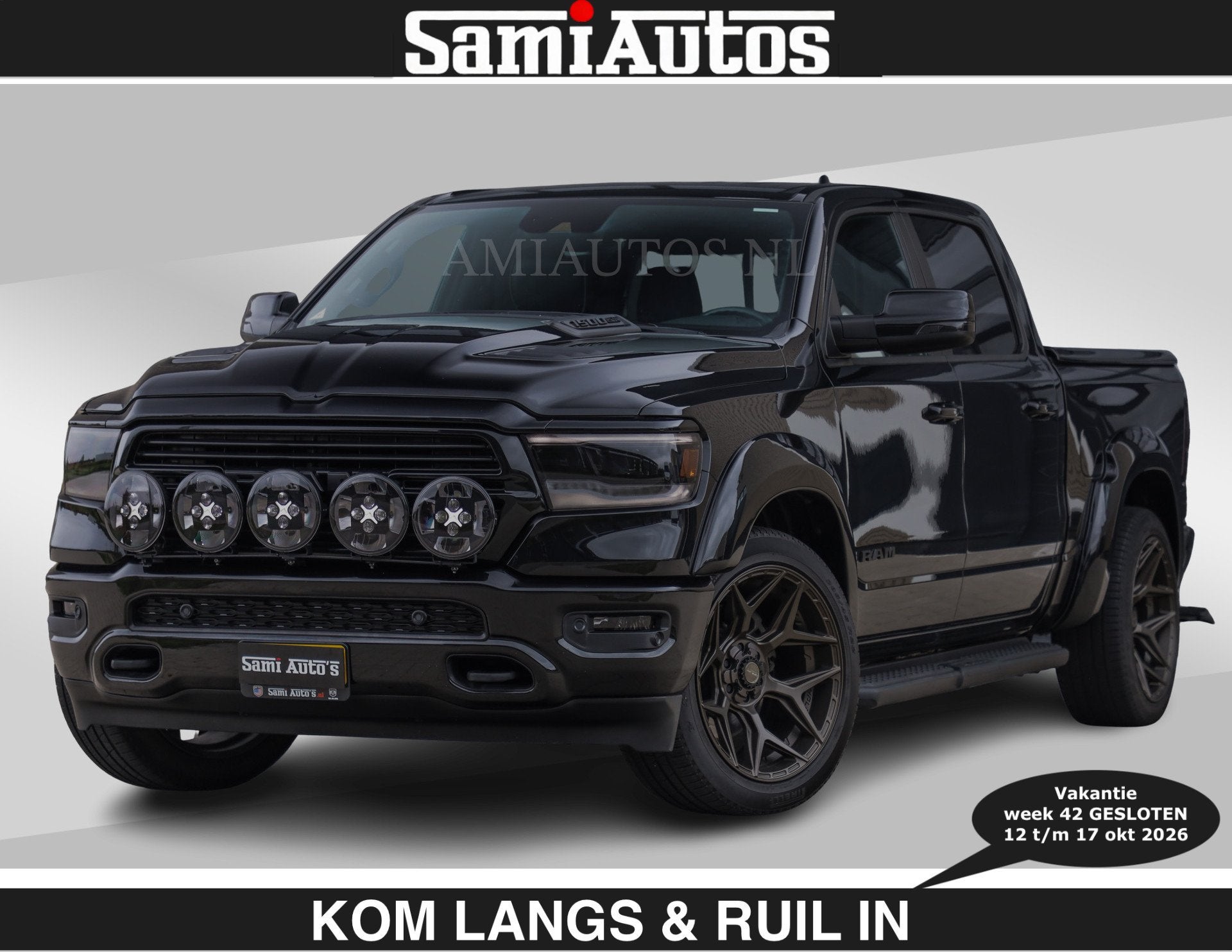 Dodge Ram BLACK OPS | 5.7 V8 HEMI | €66950,- excl | WIDEBO, Auto's, Automaat, Dealer onderhouden, Gebruikt, 5654 cc