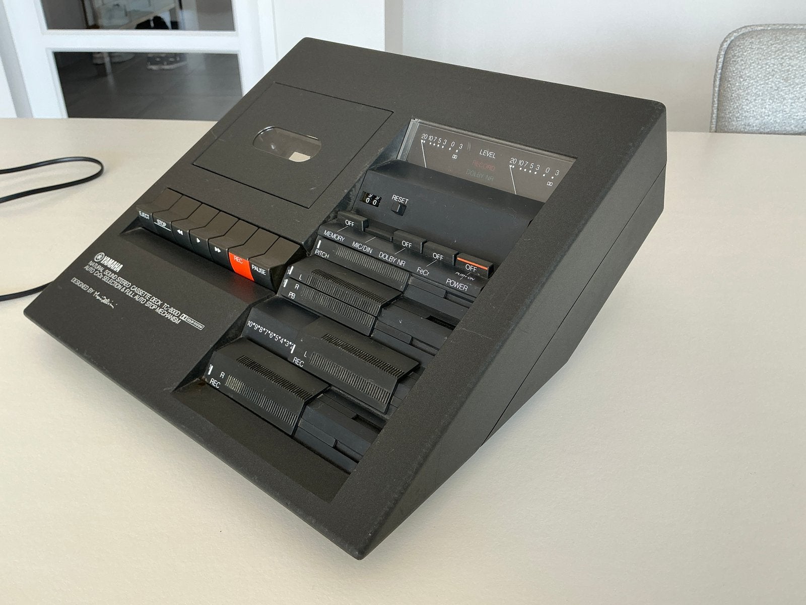 Yamaha TC800D cassettendeck  design by Bellini, Audio, Tv en Foto, Cassettedecks, Overige merken, Enkel, Ophalen of Verzenden