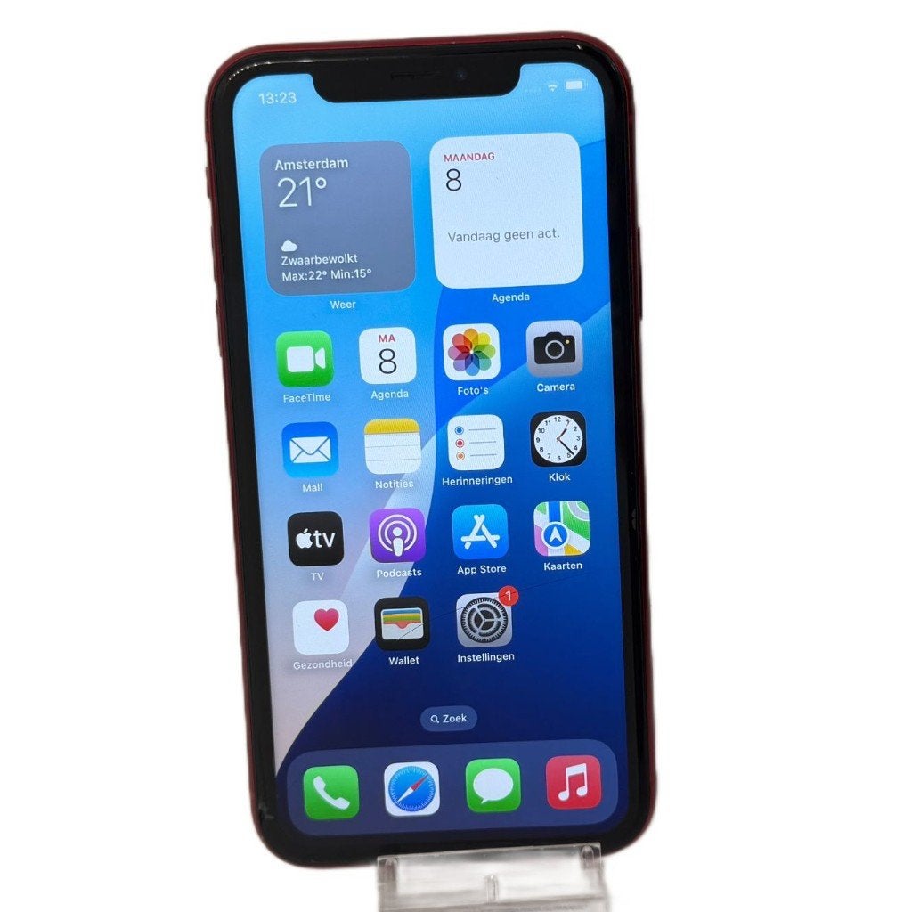 iPhone XR 128GB Rood | Schade | iOS 18.7.9 | Met garantie, Telecommunicatie, Mobiele telefoons | Apple iPhone, 80 %, Dordrecht@usedproducts.nl