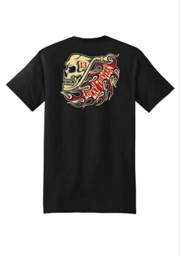 Lucky 13 'Het Fink U' T-shirt - 100% Katoen - S/M, Ophalen of Verzenden, Nieuw, Maat 48/50 (M), Zwart