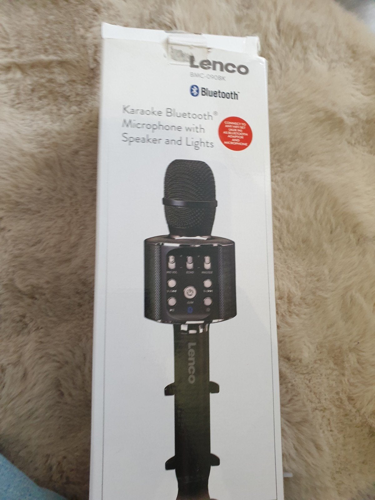 Lenco Karaoke Bluetooth Microfoon met Speaker en Licht, Audio, Tv en Foto, Karaoke-apparatuur, Ophalen