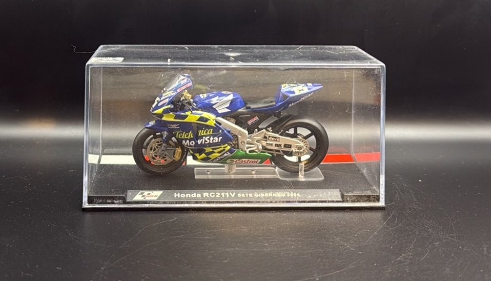 Honda RC211V Sete Gibernau #15 MotoGP 1:24, Overige merken, Ophalen of Verzenden, Zo goed als nieuw, Groter dan 1:32