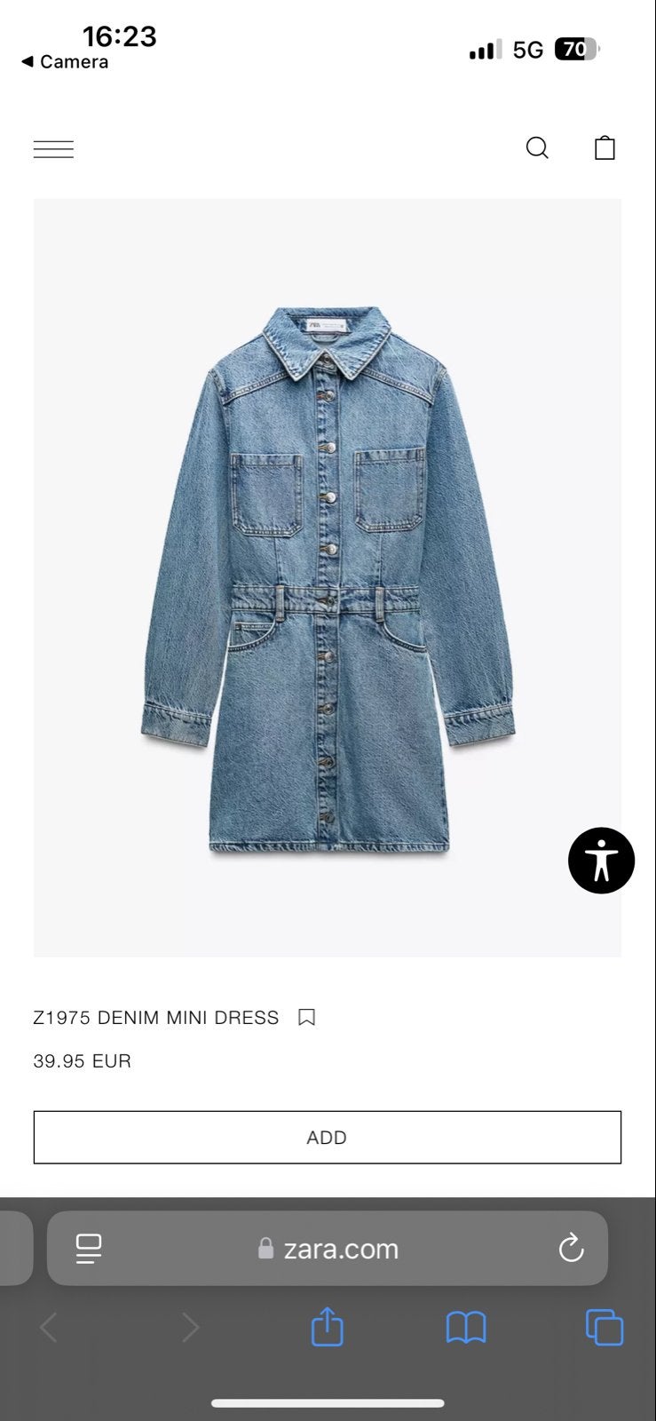 Zara spijkerjurkje - Nieuw met prijskaartje, Blauw, Nieuw, Boven de knie, Ophalen