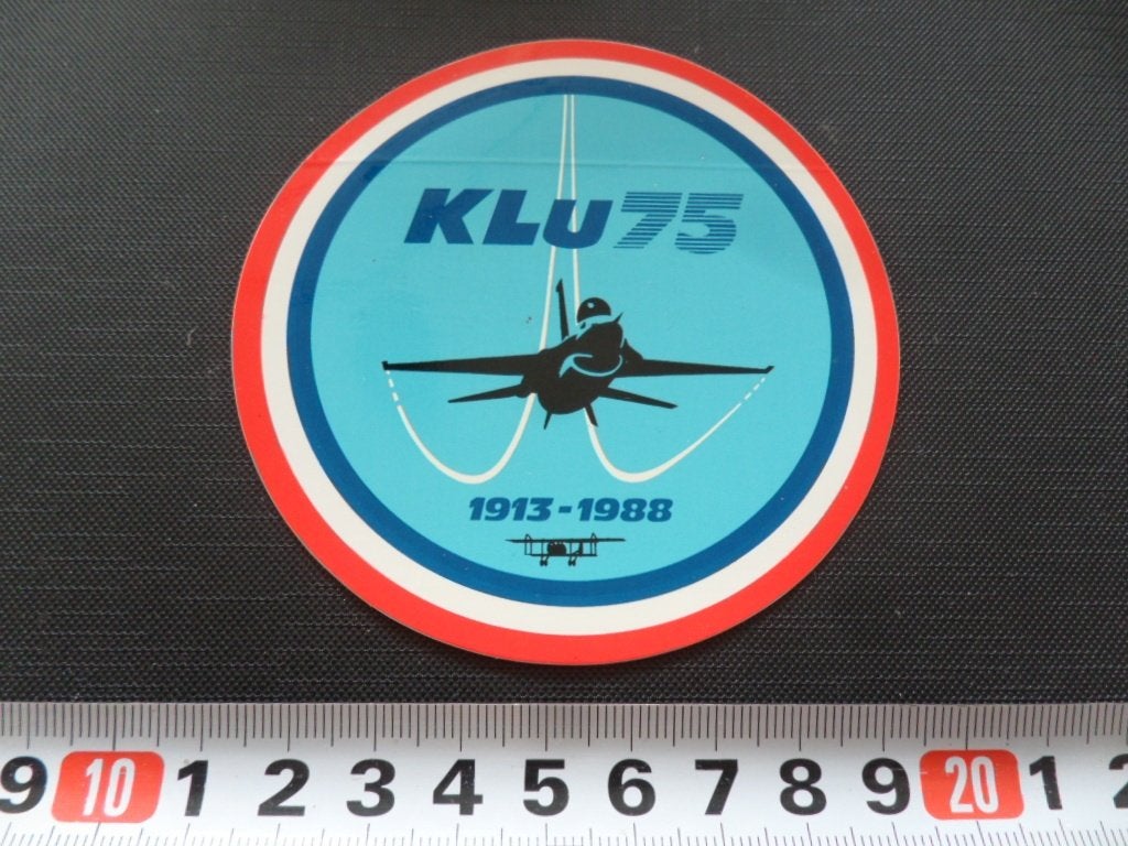 sticker Leger Luchtmacht KLu75 1913 - 1988 *, Ophalen, Zo goed als nieuw