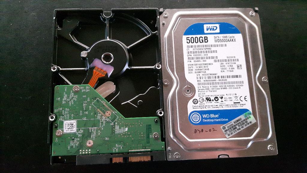 Partij Western Digital 500GB SATA - WD5000AAKX 15-3, Computers en Software, Harde schijven, Intern, 500gb, Ophalen of Verzenden