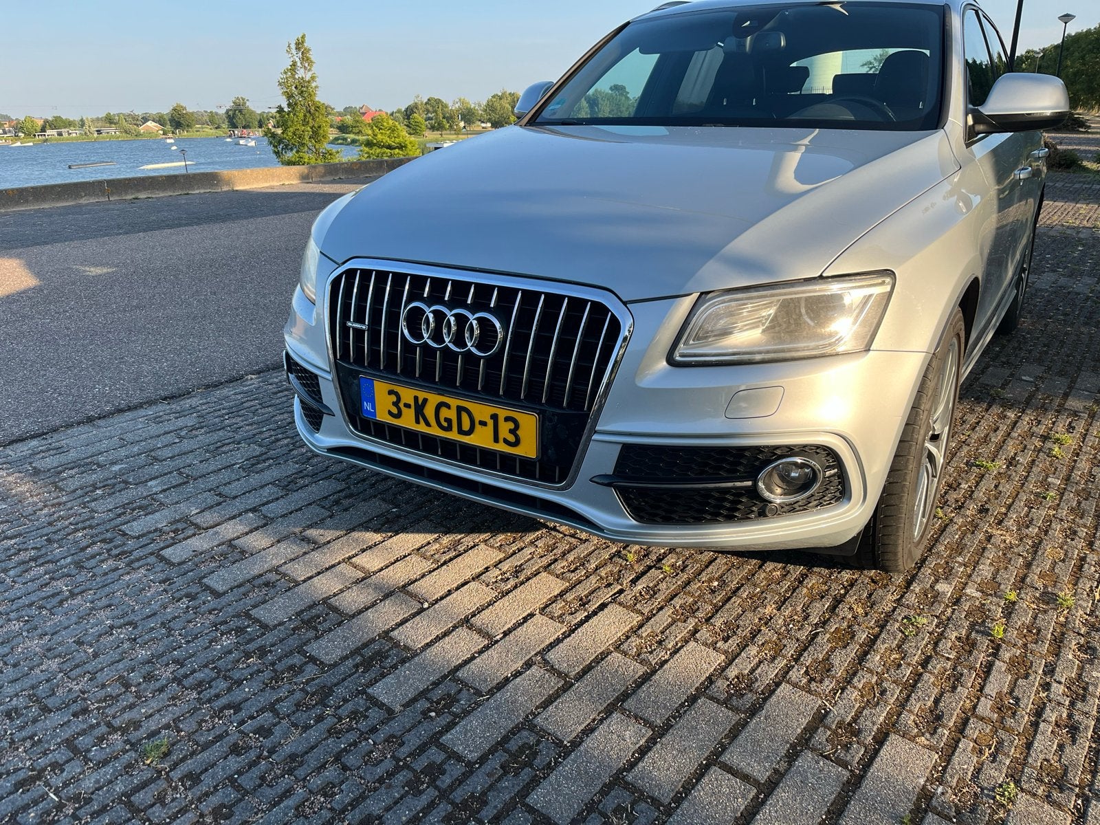 Audi Q5 2.0 Tfsi Hybrid Quattro 245pk Tiptronic 2012 Grijs, Automaat, 120 €/maand, 14 km/l, Vierwielaandrijving