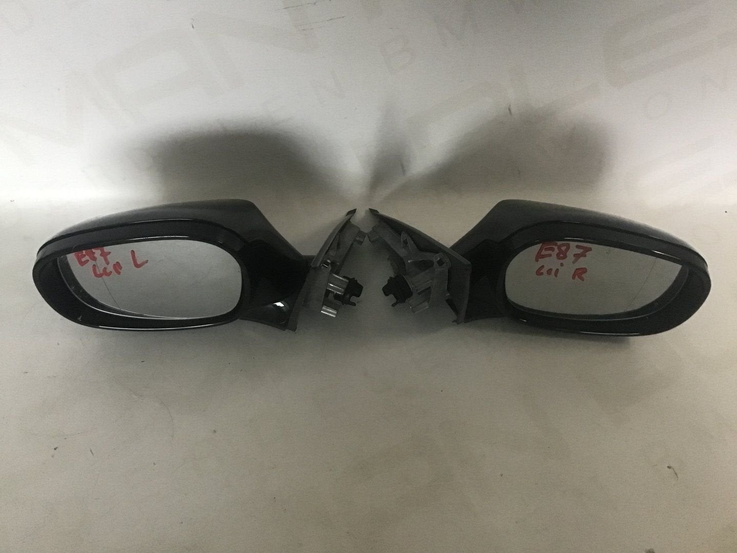 Buitenspiegel set shadowline zwart BMW E87 LCI, Gebruikt, -, -, Ophalen of Verzenden