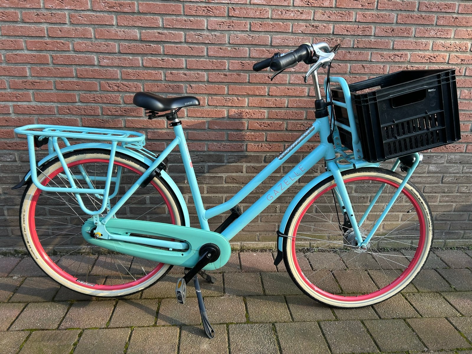 Gazelle Heavy Duty NL Stadsfiets met Mand, Ophalen, Gebruikt, Versnellingen, 56 cm of meer