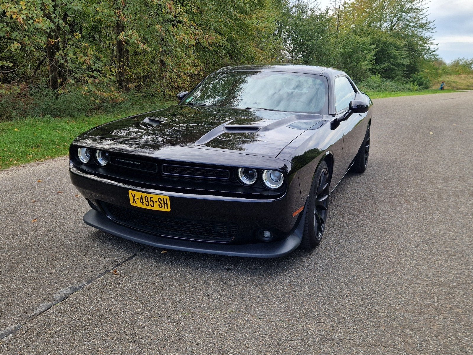 Dodge Challenger sxt plus track pack, Auto's, Automaat, 309 pk, Achterwielaandrijving, Zwart