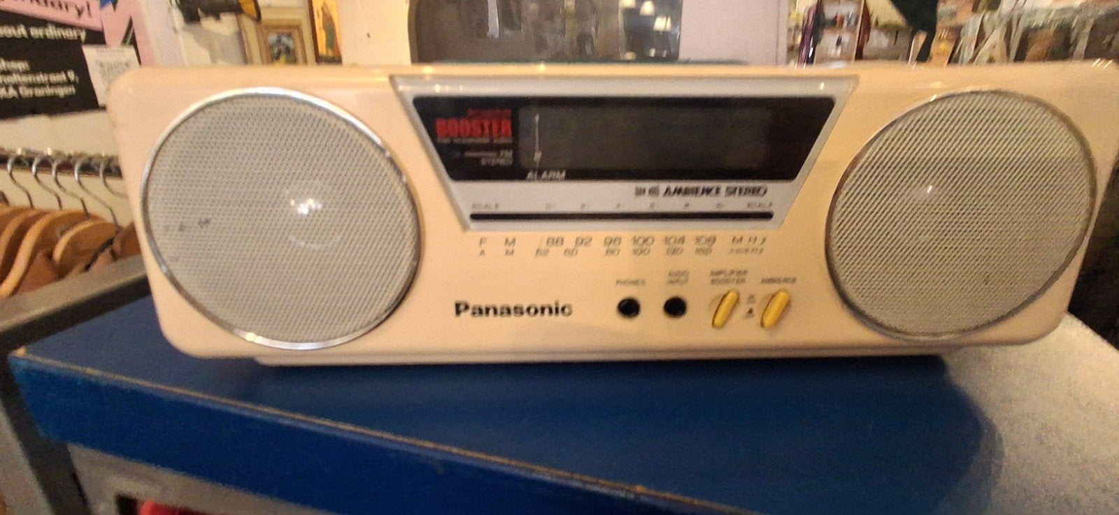 Vintage Panasonic Radio met AM/FM en alarmfunctie, Gebruikt, Onbekend, Ophalen of Verzenden, Onbekend