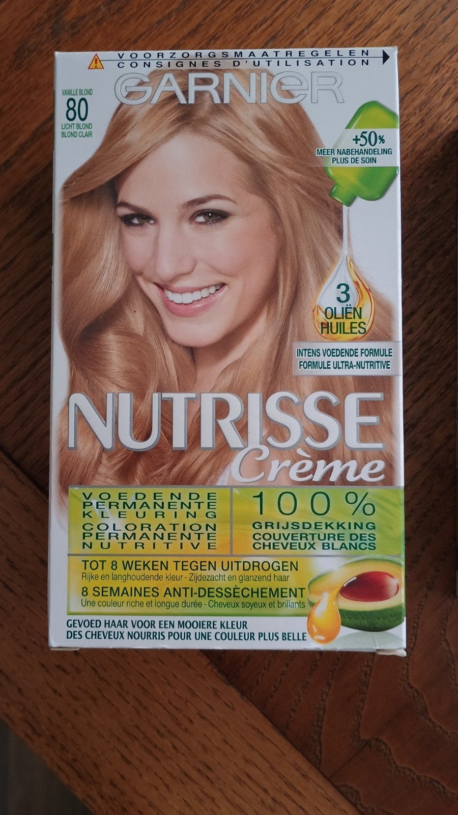 Garnier Nutrisse Crème Haarverf - Nr. 80 Vanille Blond, Ophalen, Nieuw, Overige typen