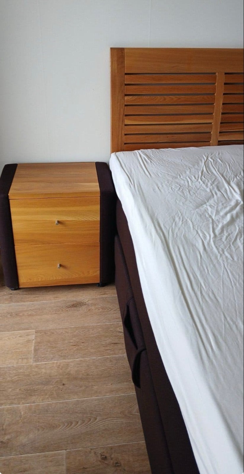 MOET WEG! Elektrische Swiss sense boxpring voor een prikkie, Ophalen, Tweepersoons, 160 cm, Hout