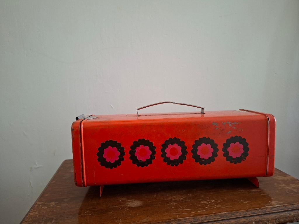 Vintage Brabantia patrice ontbijtkoek blik, Verzamelen, Blikken, Ophalen of Verzenden, Gebruikt, Koek(jes), Overige merken