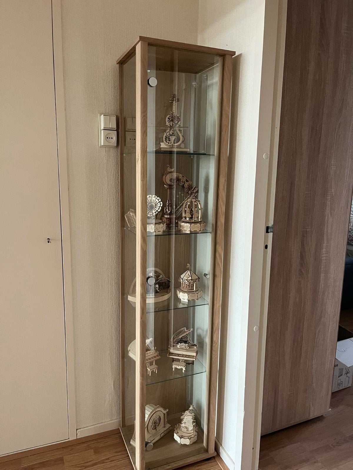 vitrinekast., Ophalen, Minder dan 50 cm, Gebruikt, 150 tot 200 cm