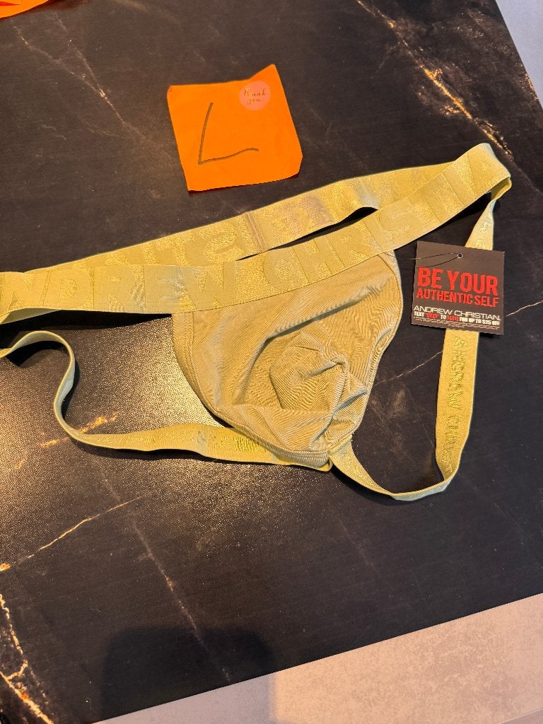 Andrew Christian Jockstrap, maat L, groen, Kleding | Heren, Ophalen of Verzenden, Groen, Slip